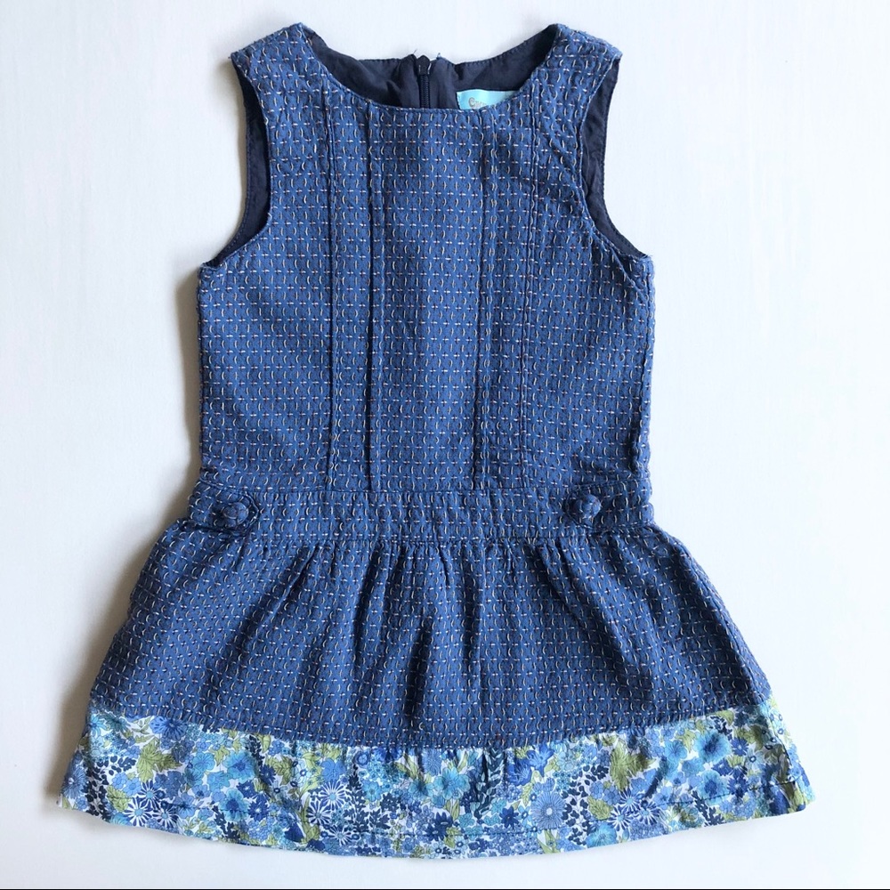 Chiu-Chiu Chic Blue Embroidery Dress 2T